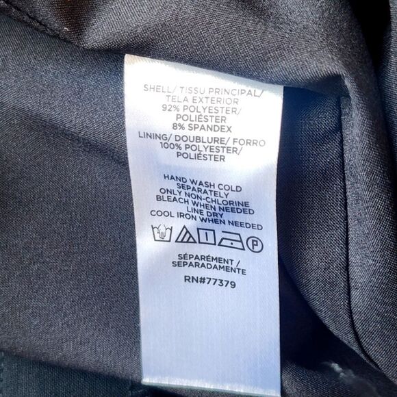 Ann Taylor Black Sleeveless Shell Dress with Feather Hem, Sz. 2 - Picture 7 of 7